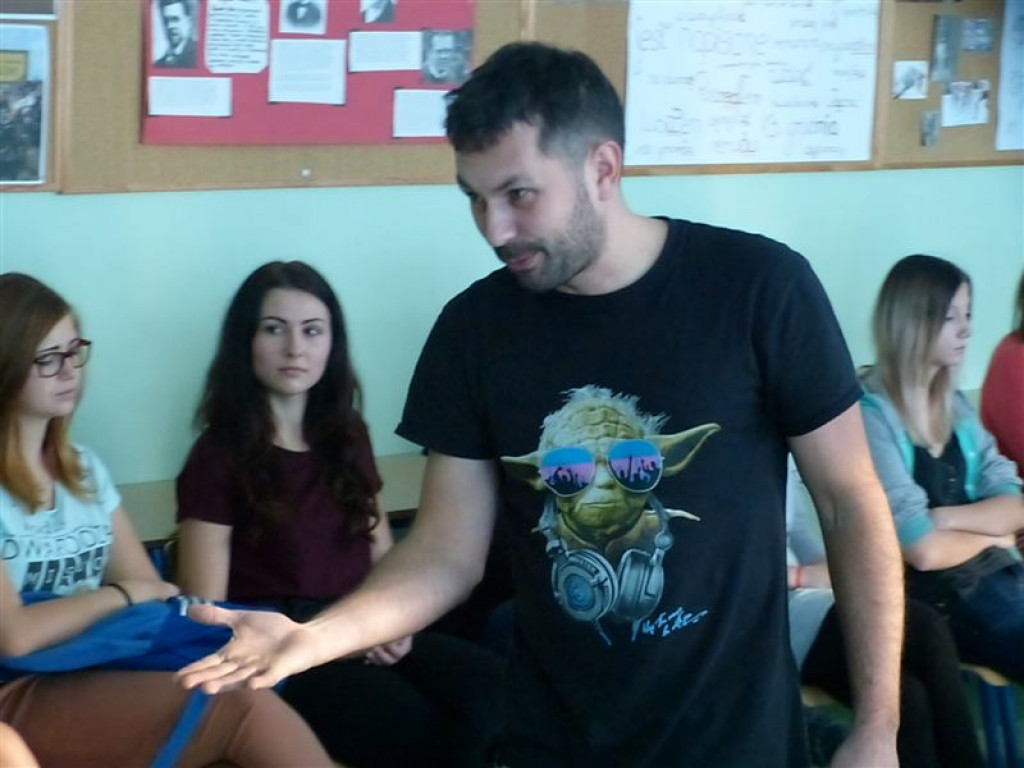 Spotkanie z trenerem osobistym w ZSP nr 3