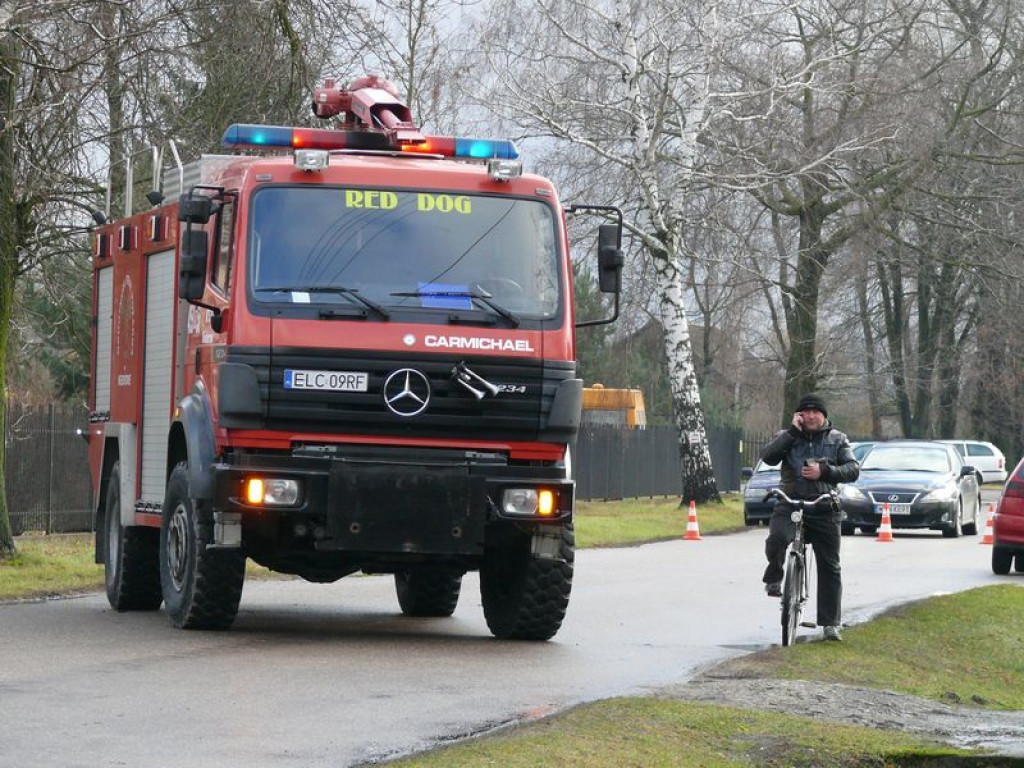 W Nieborowie TIR wjechał w ogrodzenie