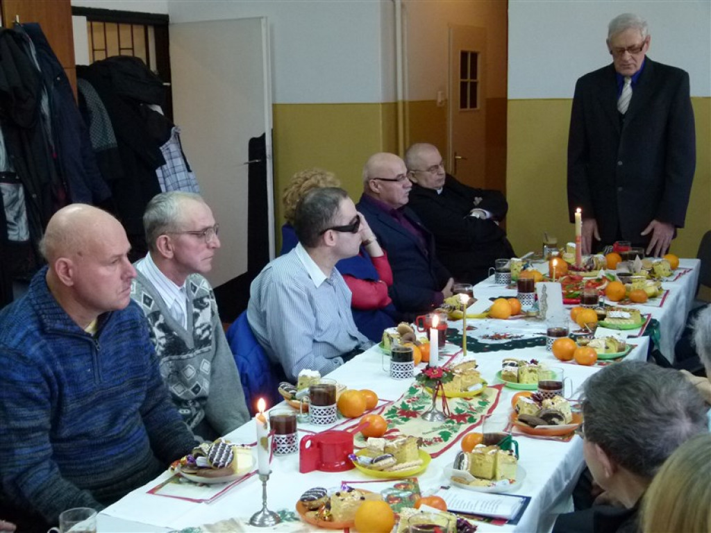 Klub niewidomych spotkał się przed świętami
