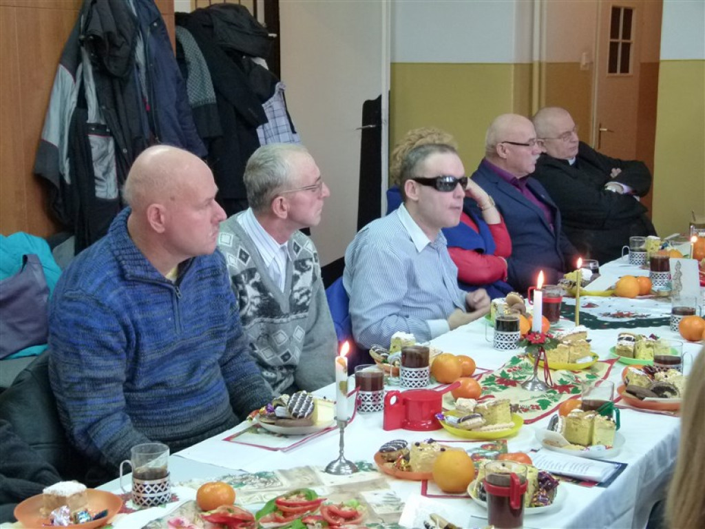 Klub niewidomych spotkał się przed świętami