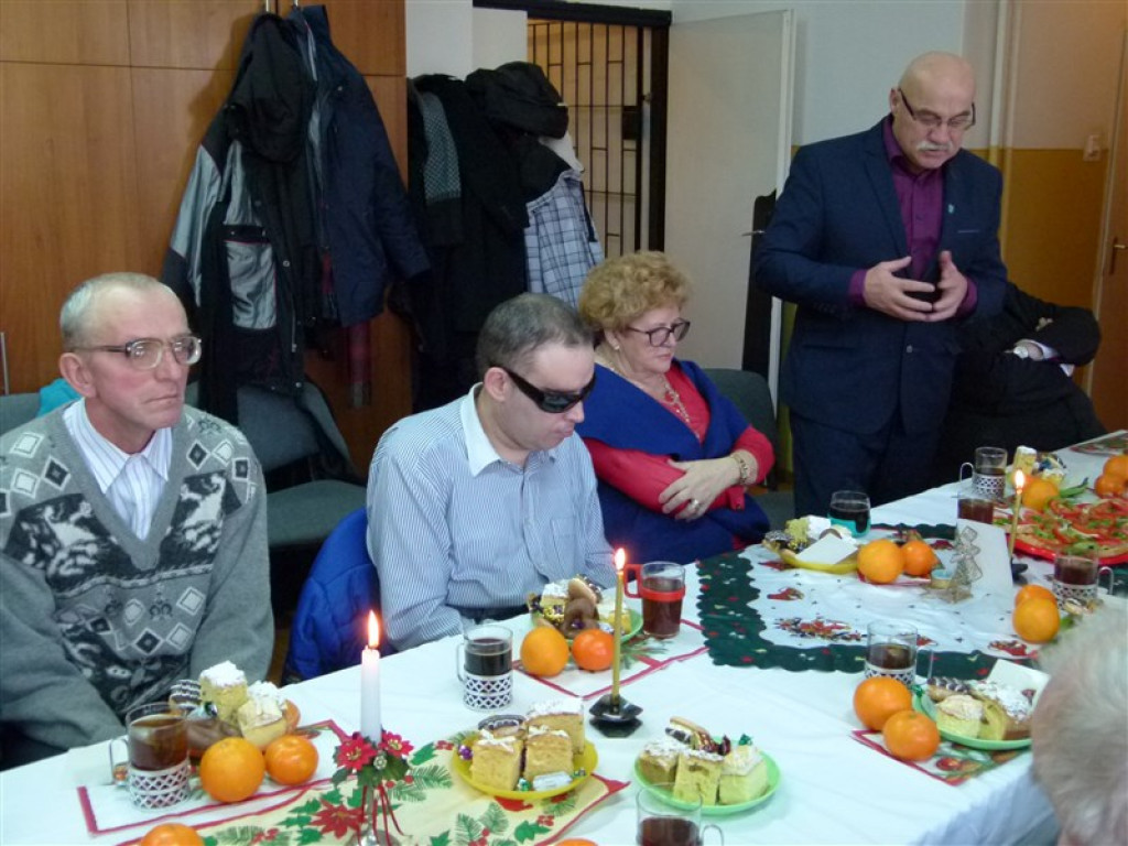 Klub niewidomych spotkał się przed świętami