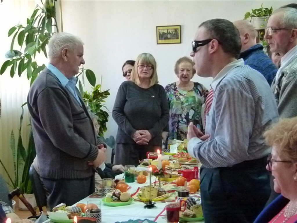 Klub niewidomych spotkał się przed świętami