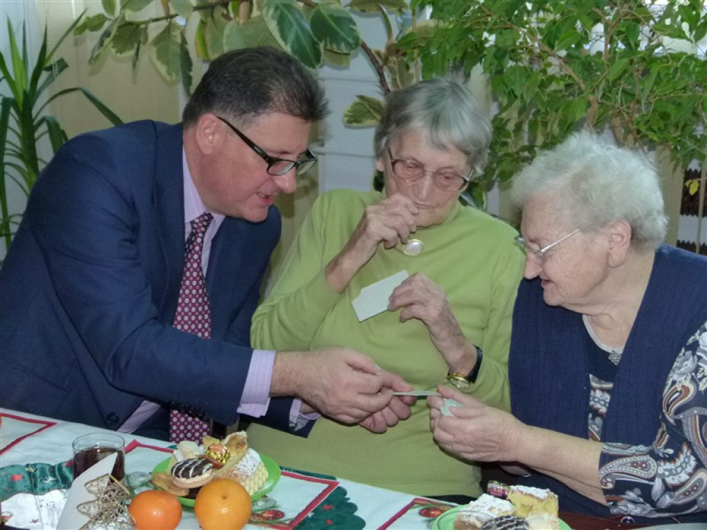 Klub niewidomych spotkał się przed świętami