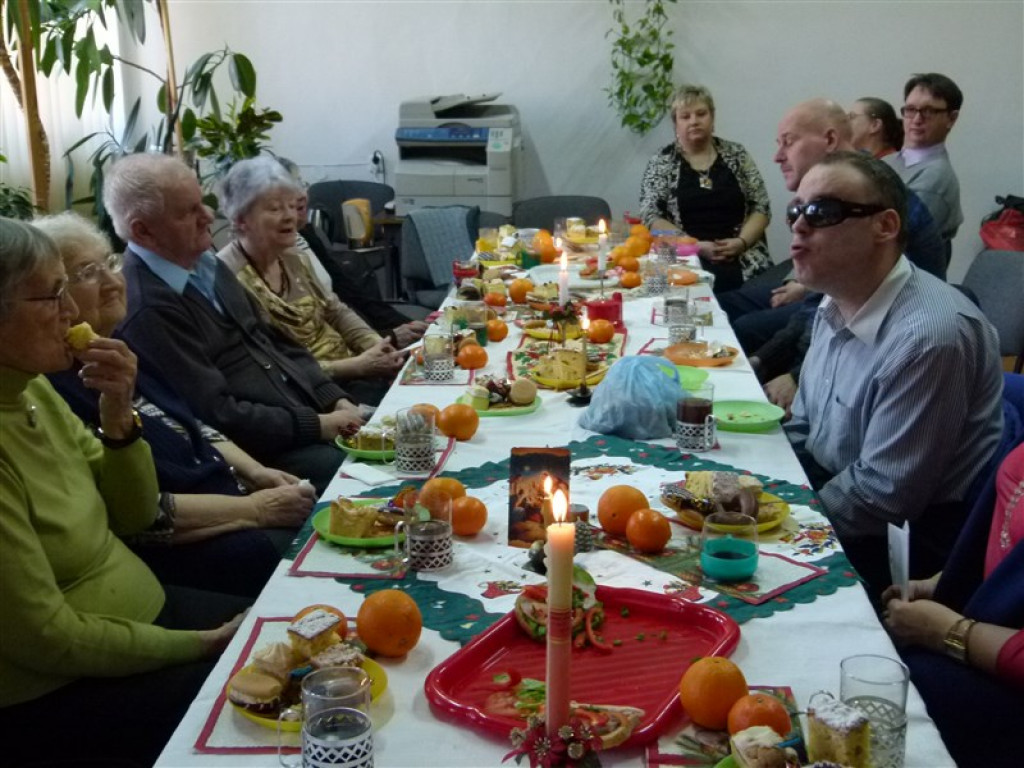 Klub niewidomych spotkał się przed świętami