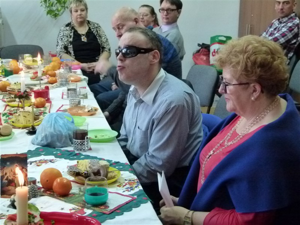 Klub niewidomych spotkał się przed świętami