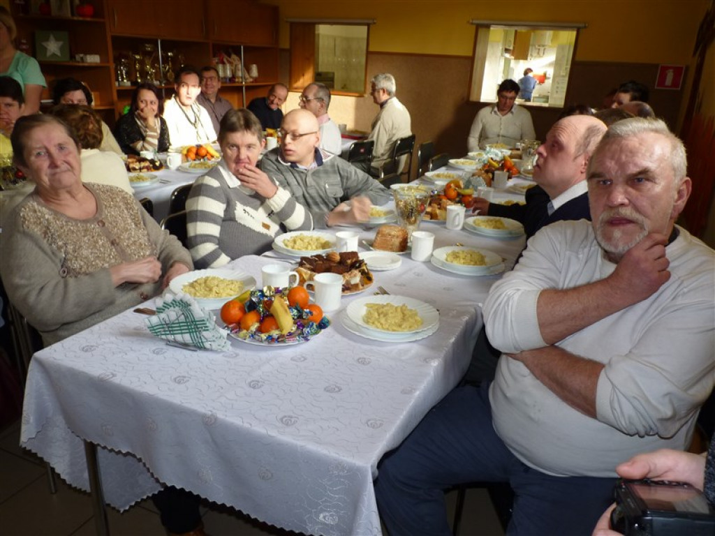 Wigilia w Środowiskowym Domu Samopomocy