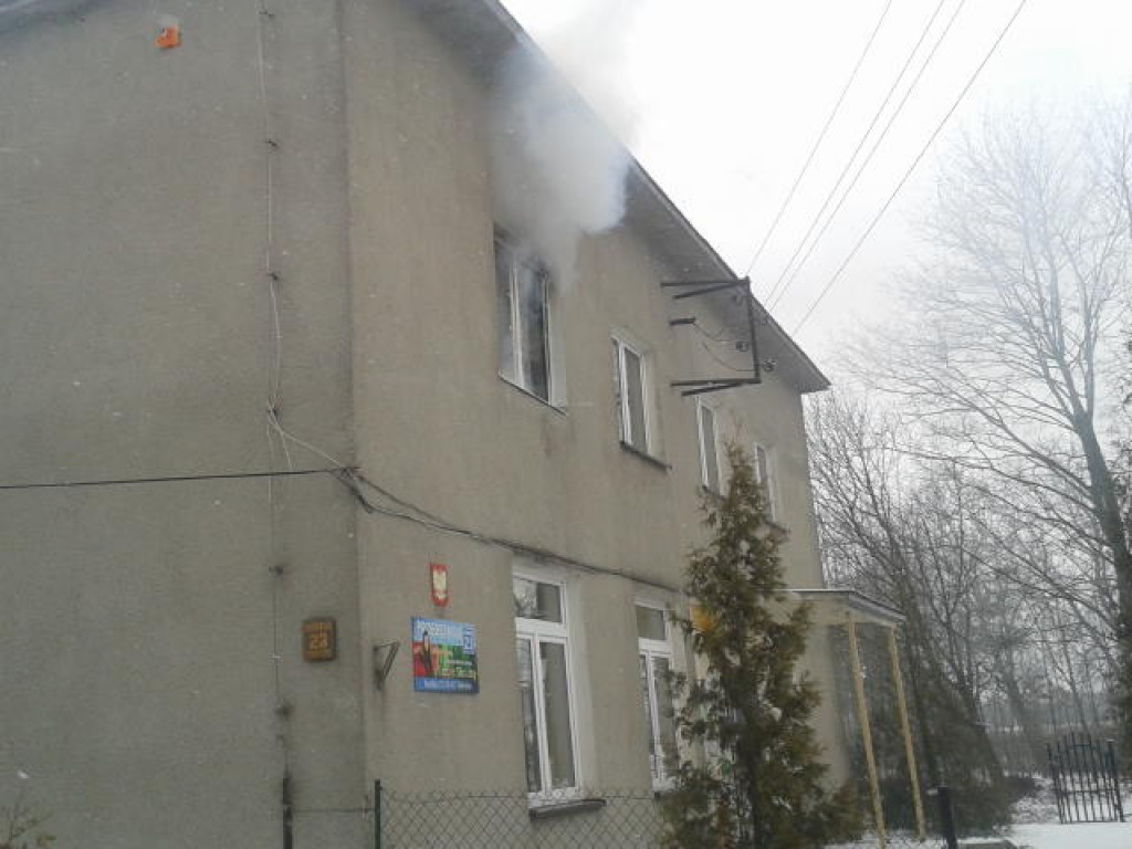 Groźny pożar mieszkania w Kurabce