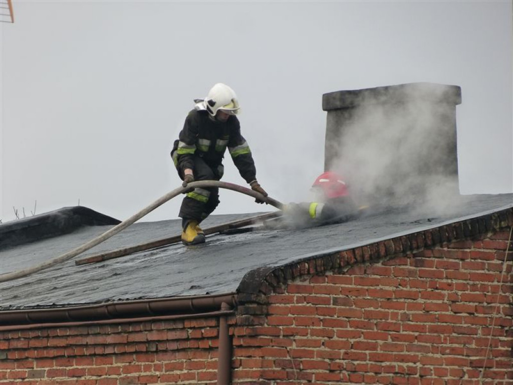 Pożar domu przy Nadbzurzańskiej