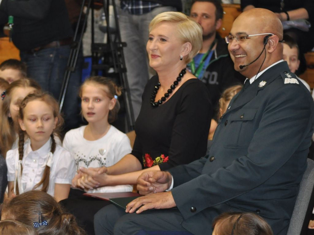 Lekcja bezpieczeństwa na drodze z Pierwszą Damą RP