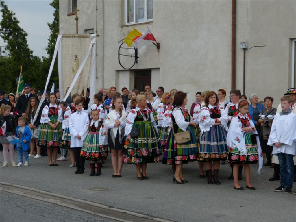 Królowa Polski powitana w Zdunach