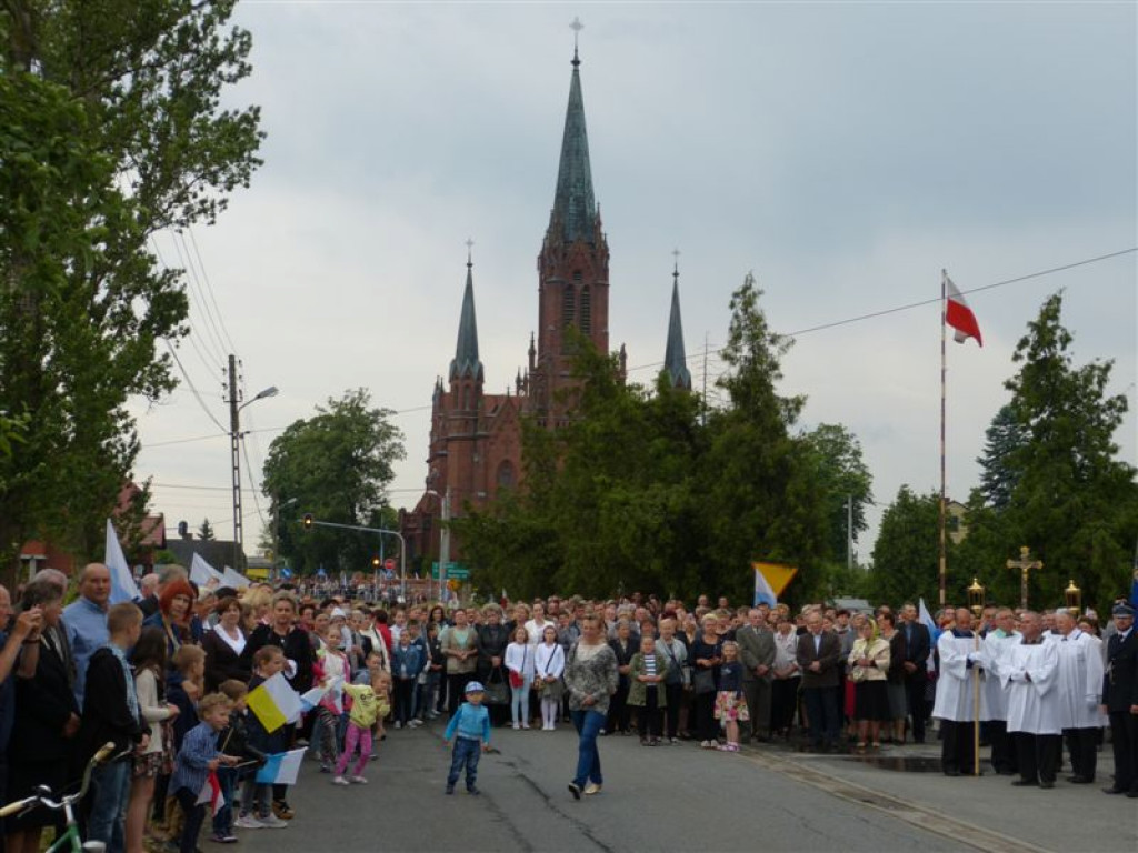 Królowa Polski powitana w Zdunach