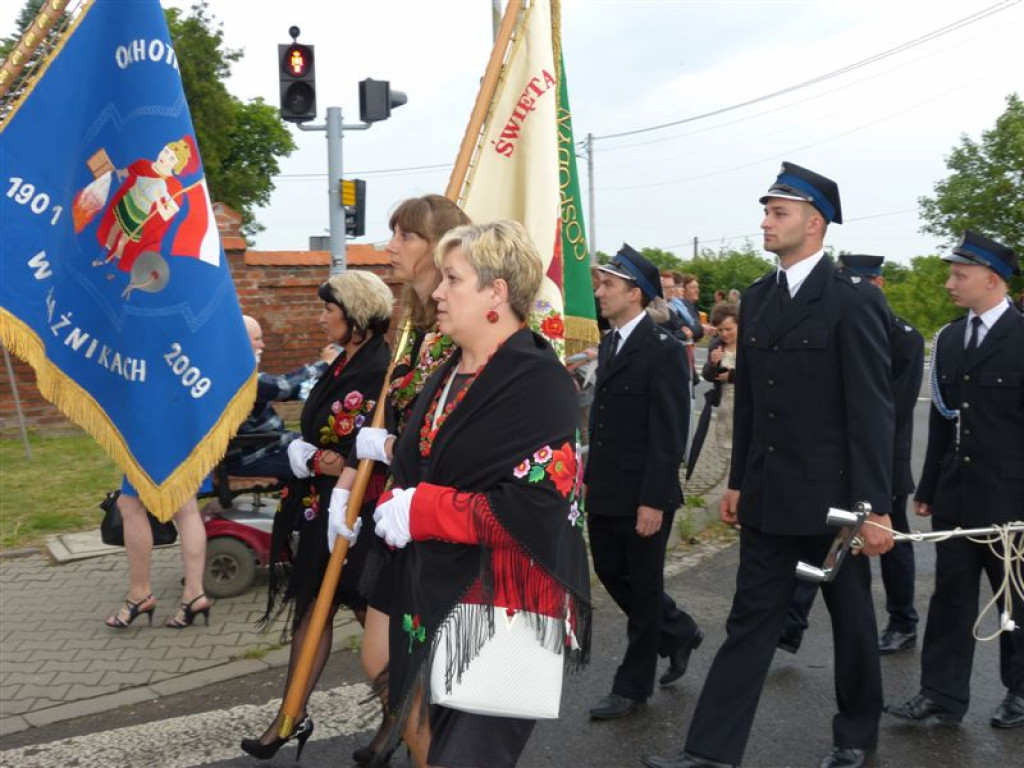 Królowa Polski powitana w Zdunach
