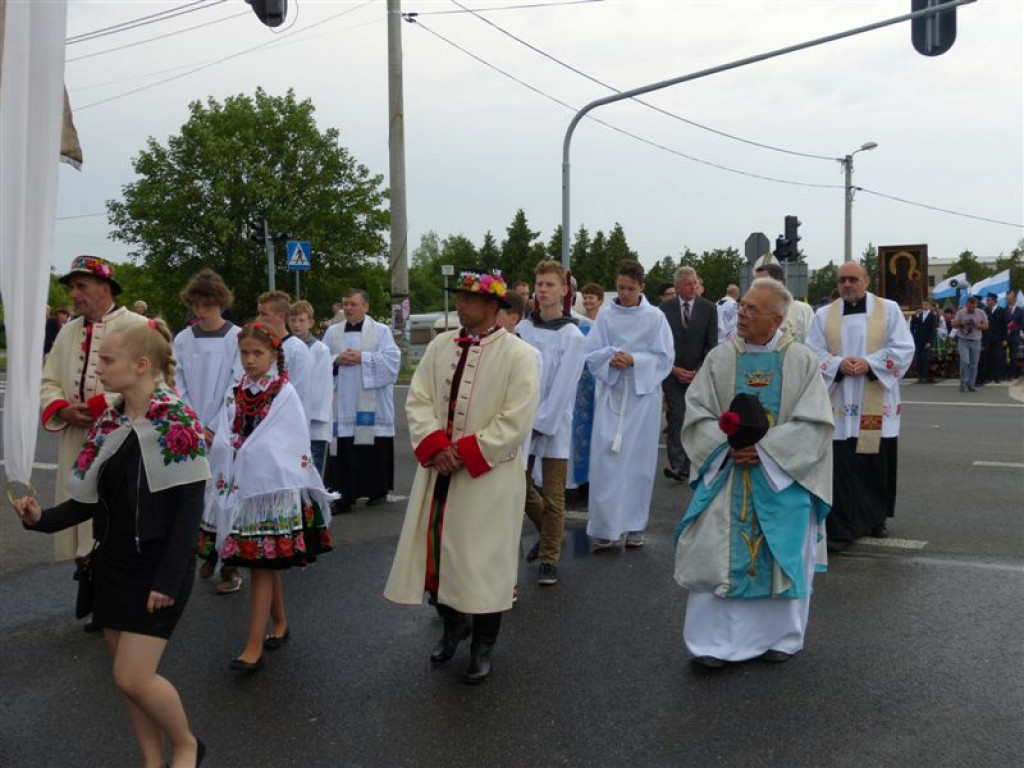 Królowa Polski powitana w Zdunach