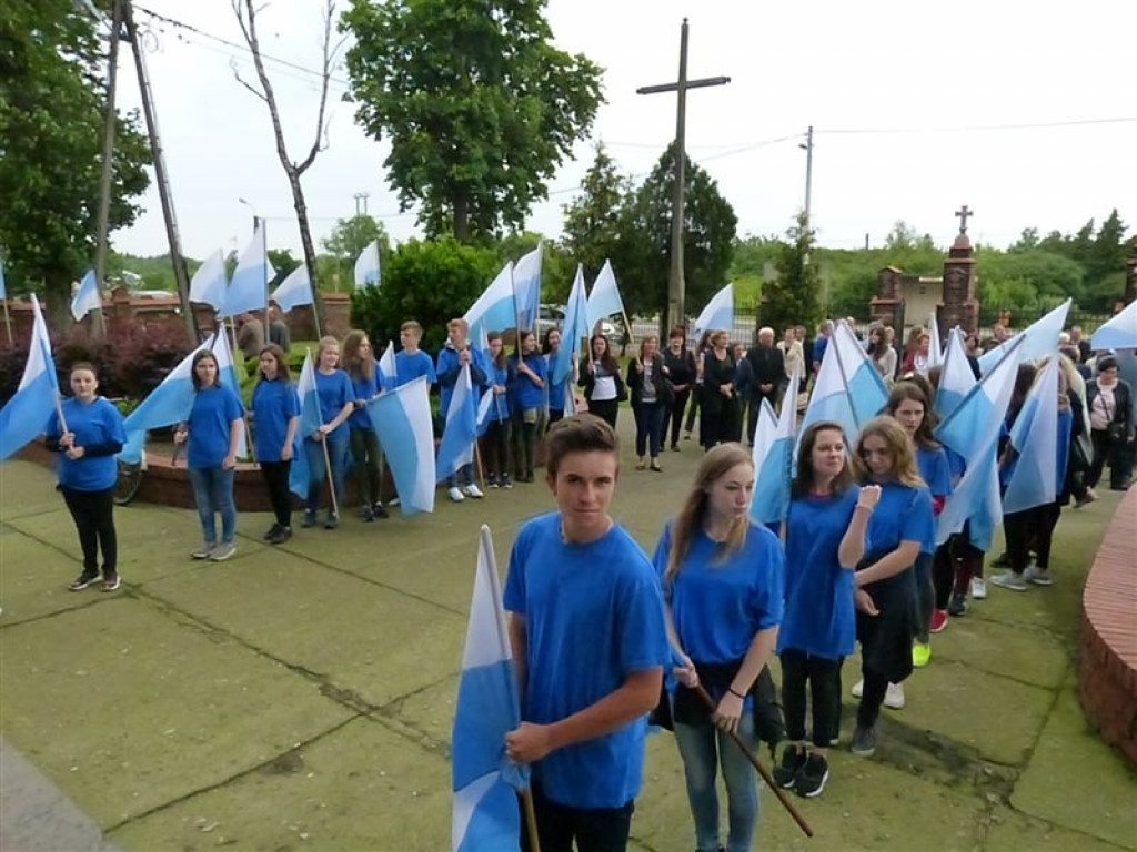 Królowa Polski powitana w Zdunach