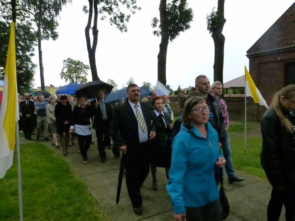Królowa Polski powitana w Zdunach