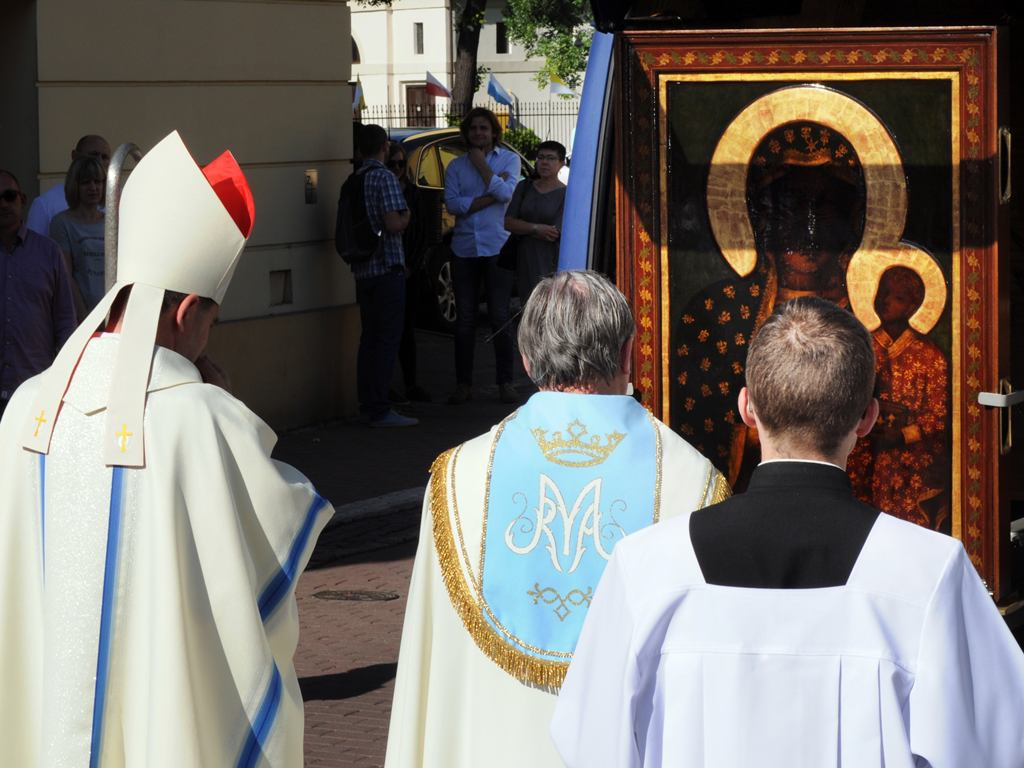 Obraz Matki Boskiej Częstochowskiej w kościele ojców pijarów