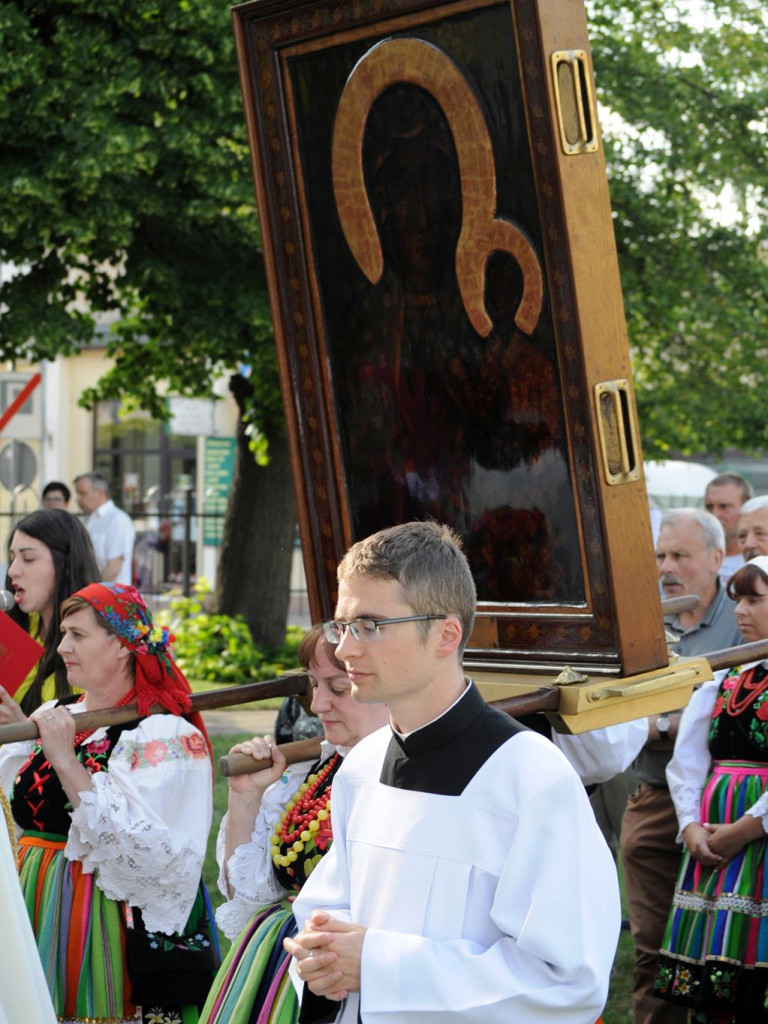 Obraz Matki Boskiej Częstochowskiej w kościele ojców pijarów