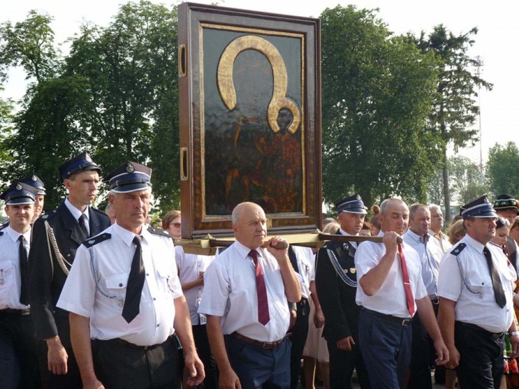 Czarna Madonna powitana w Kocierzewie