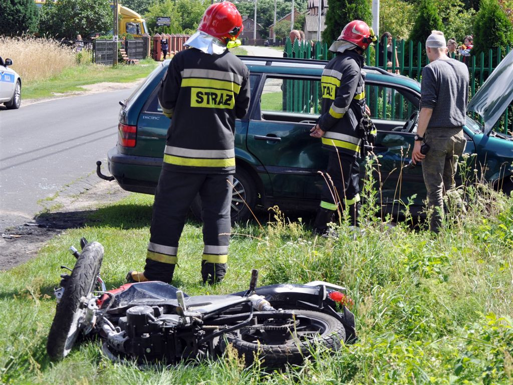 Wypadek z udziałem motocyklisty w Parmie