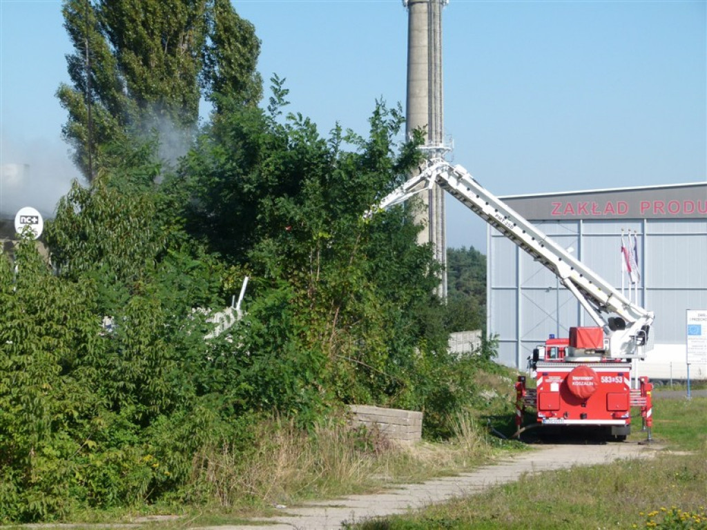 Pożar w budynku wielorodzinnym w Głownie