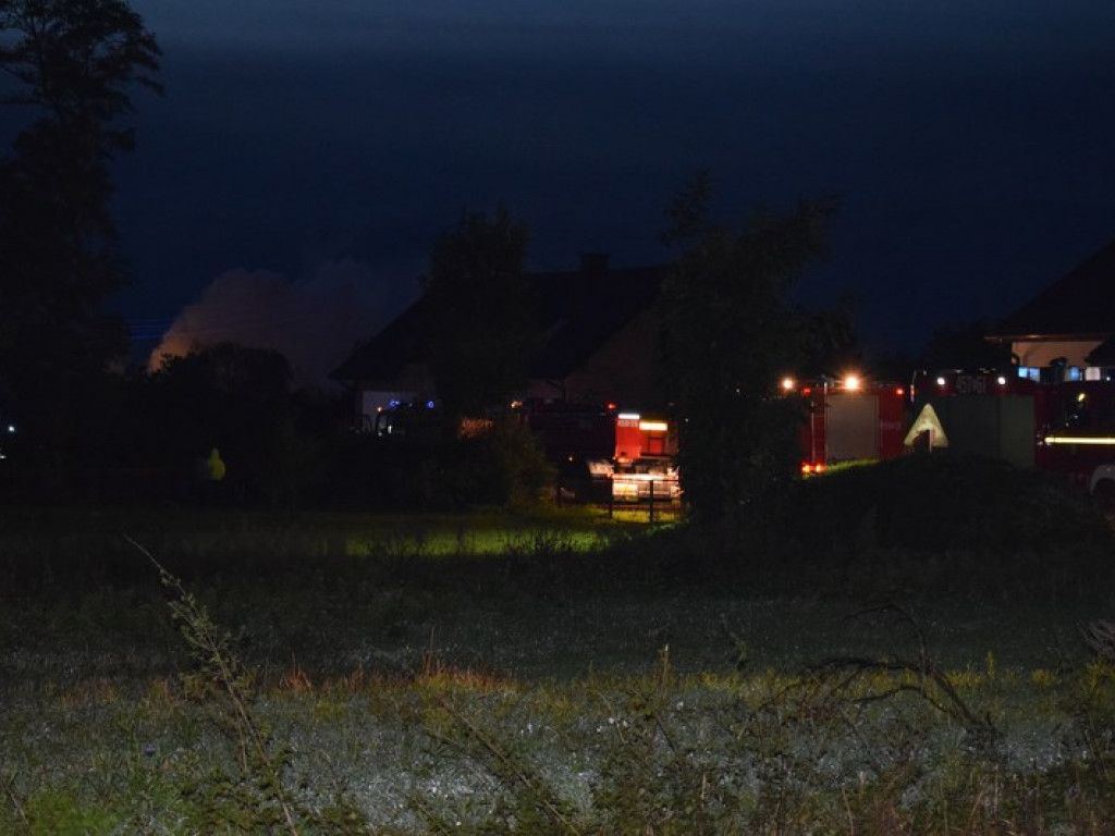 Pożar w Gaju, 18 jednostek w akcji