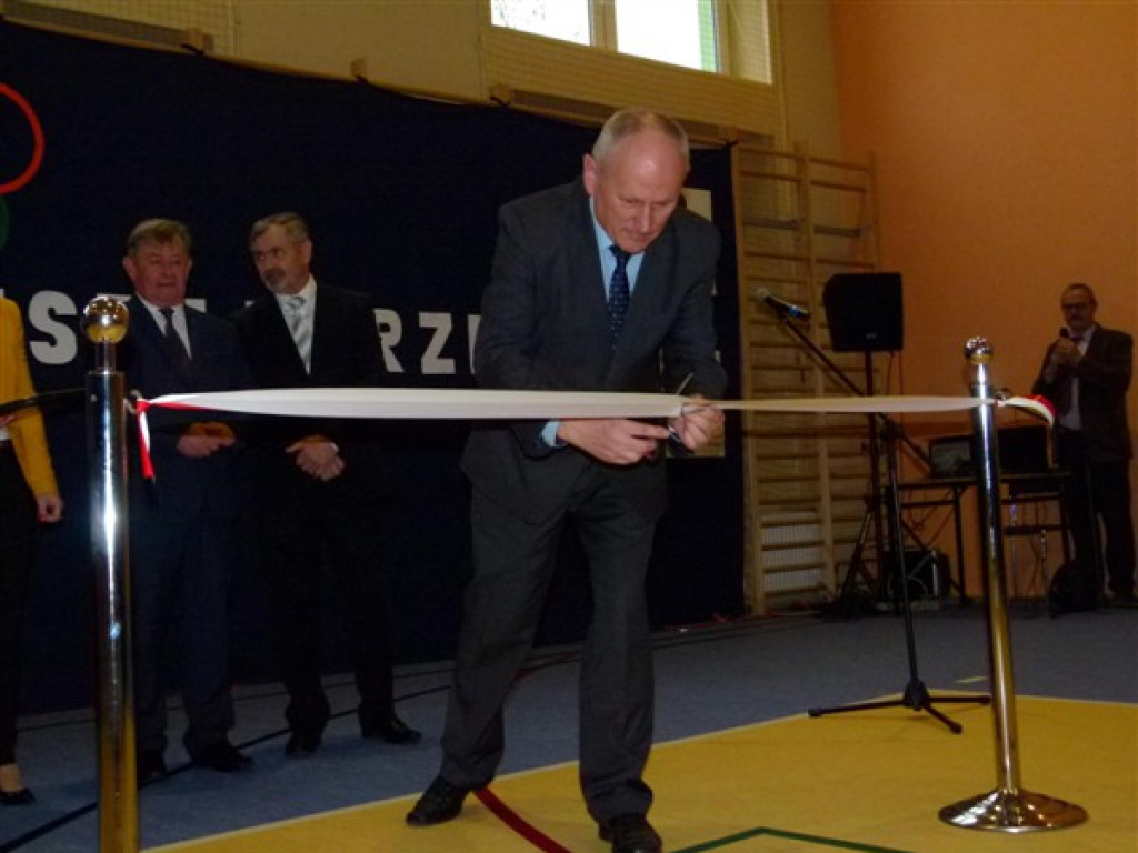 Otwarcie sali gimnastycznej w Koźlu