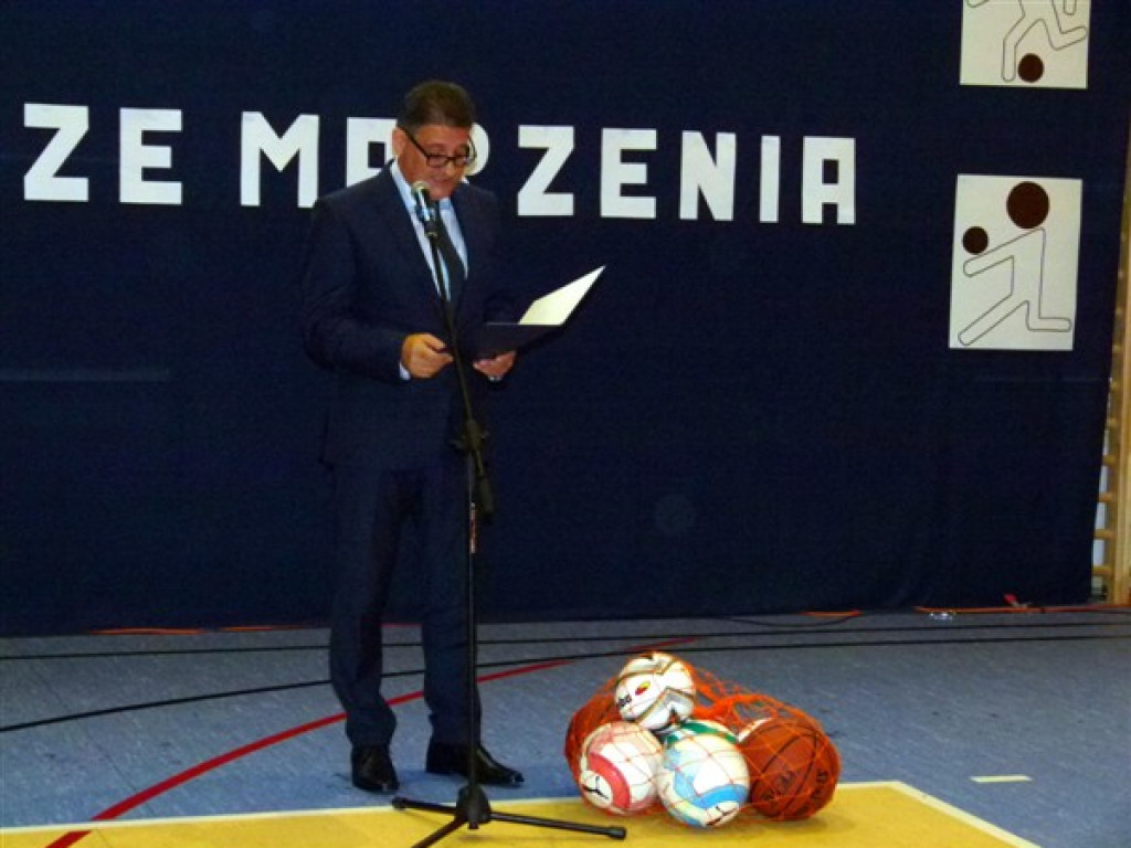 Otwarcie sali gimnastycznej w Koźlu