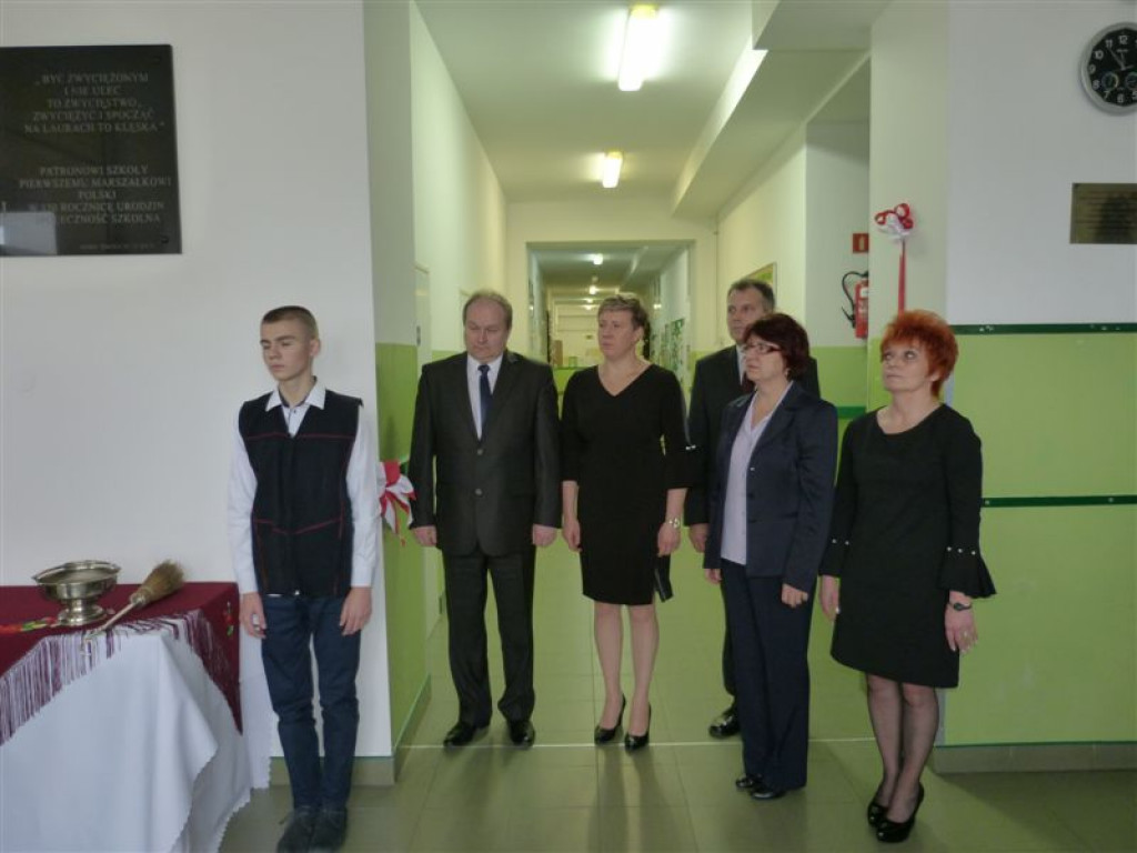 Pamiątkowa tablica w 150. rocznicę urodzin Józefa Piłsudskiego