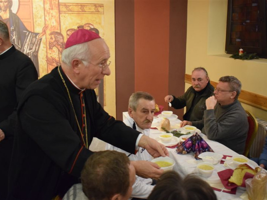 Wieczerza na plebanii parafii katedralnej