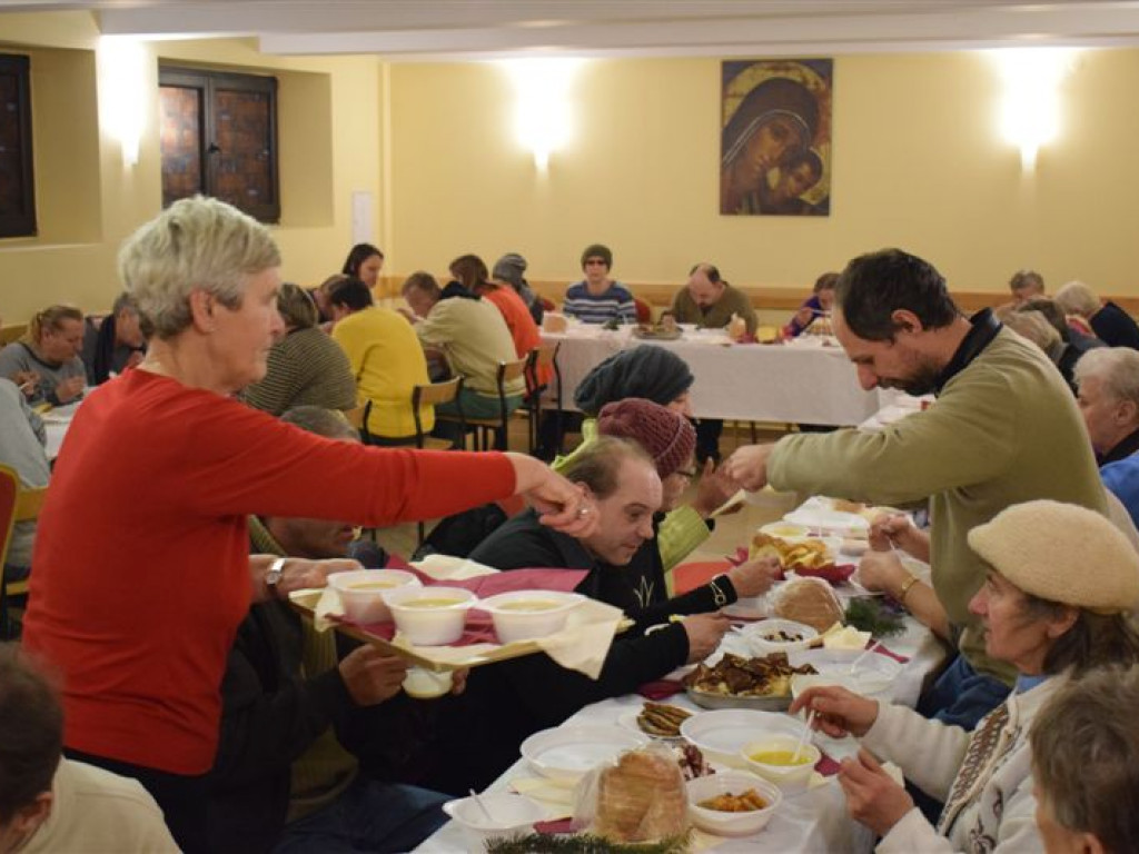 Wieczerza na plebanii parafii katedralnej