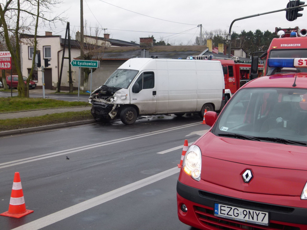 Kolizja na DK14 w Głownie