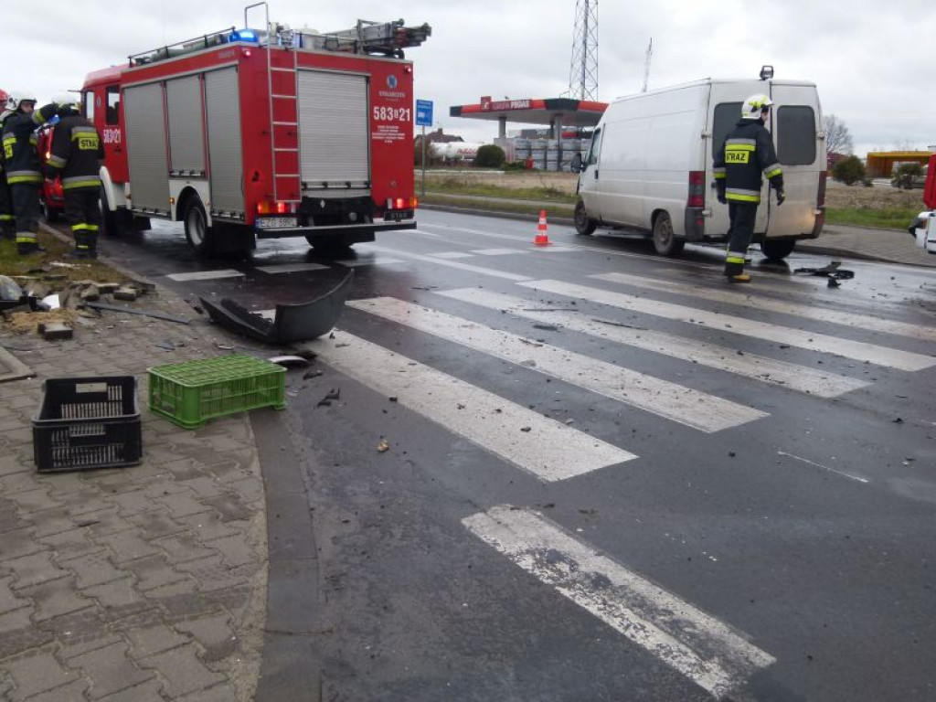 Kolizja na DK14 w Głownie