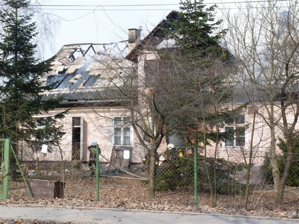 Pożar budynku mieszkalnego w Głownie