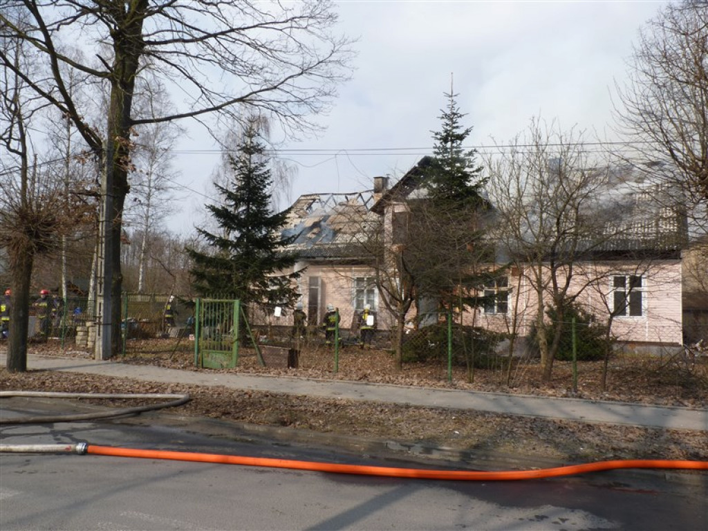 Pożar budynku mieszkalnego w Głownie
