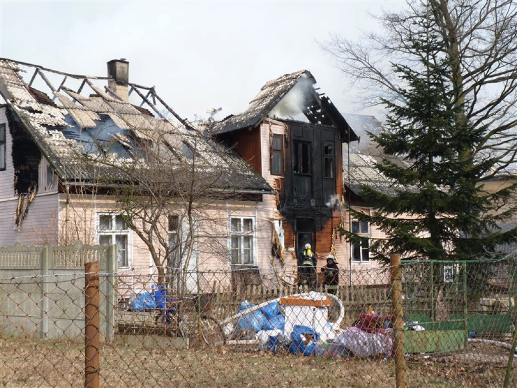 Pożar budynku mieszkalnego w Głownie