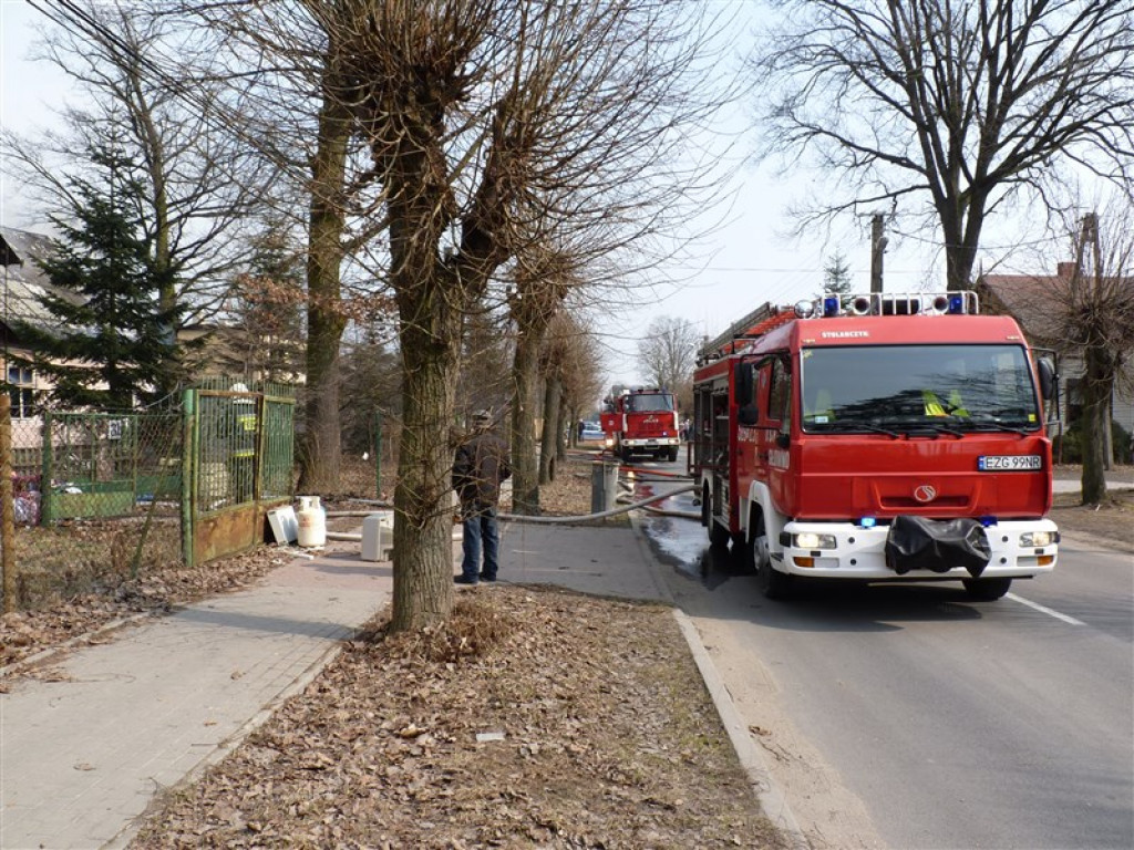 Pożar budynku mieszkalnego w Głownie