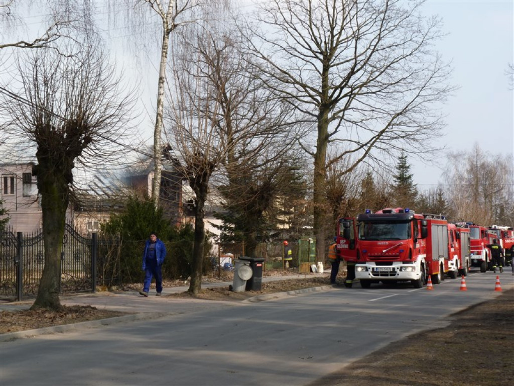 Pożar budynku mieszkalnego w Głownie