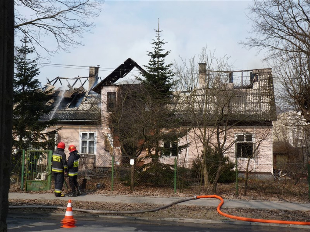 Pożar budynku mieszkalnego w Głownie
