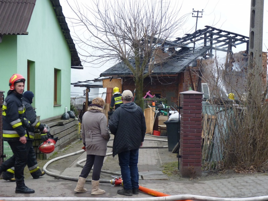 Pożar budynku na Chełmońskiego w Łowiczu