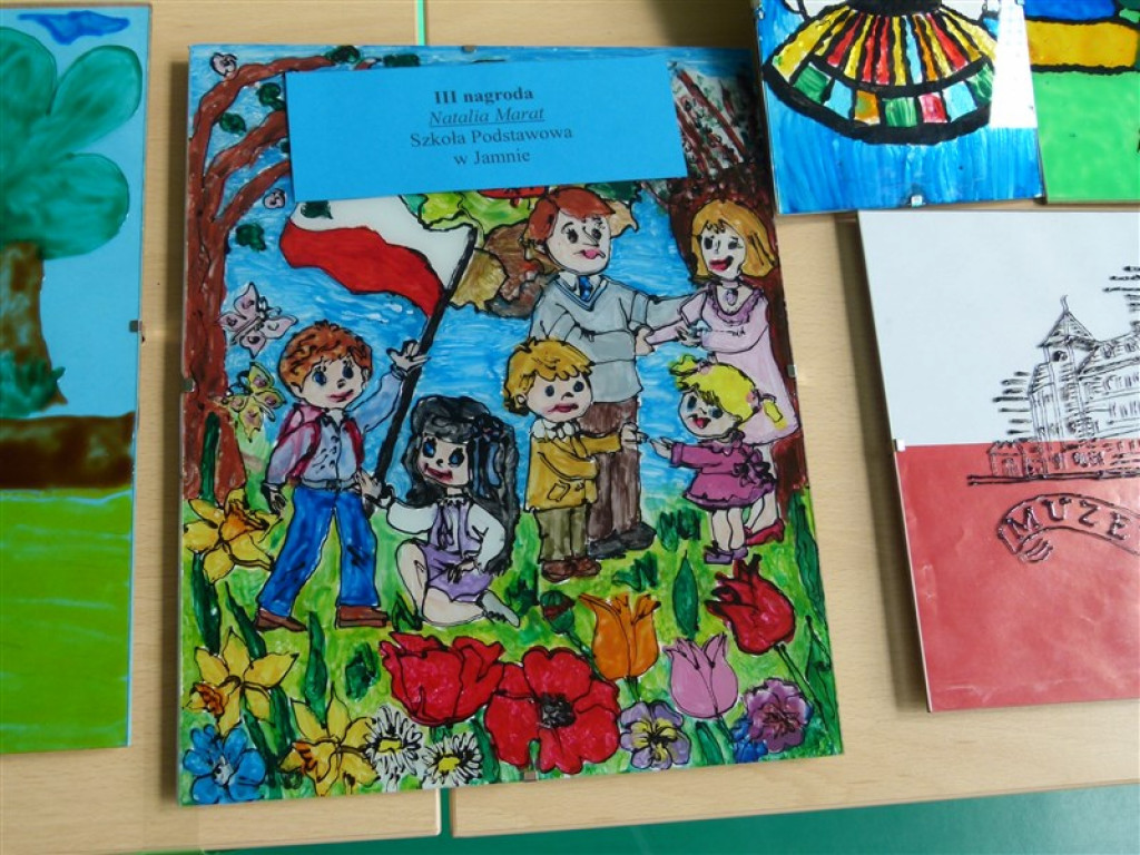 Niepodległa na szkle namalowana