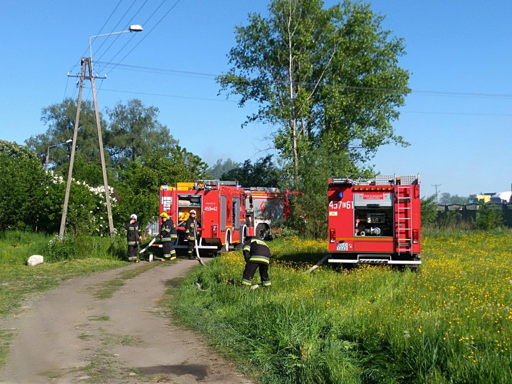 Pożar pustostanu przy Filtrowej