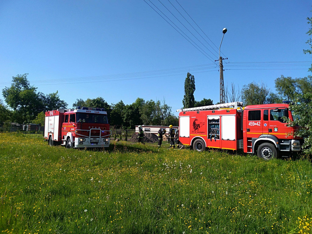 Pożar pustostanu przy Filtrowej