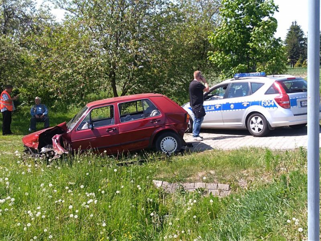Kolizja w Zdunach - wyglądało groźnie, ale nikt nie ucierpiał