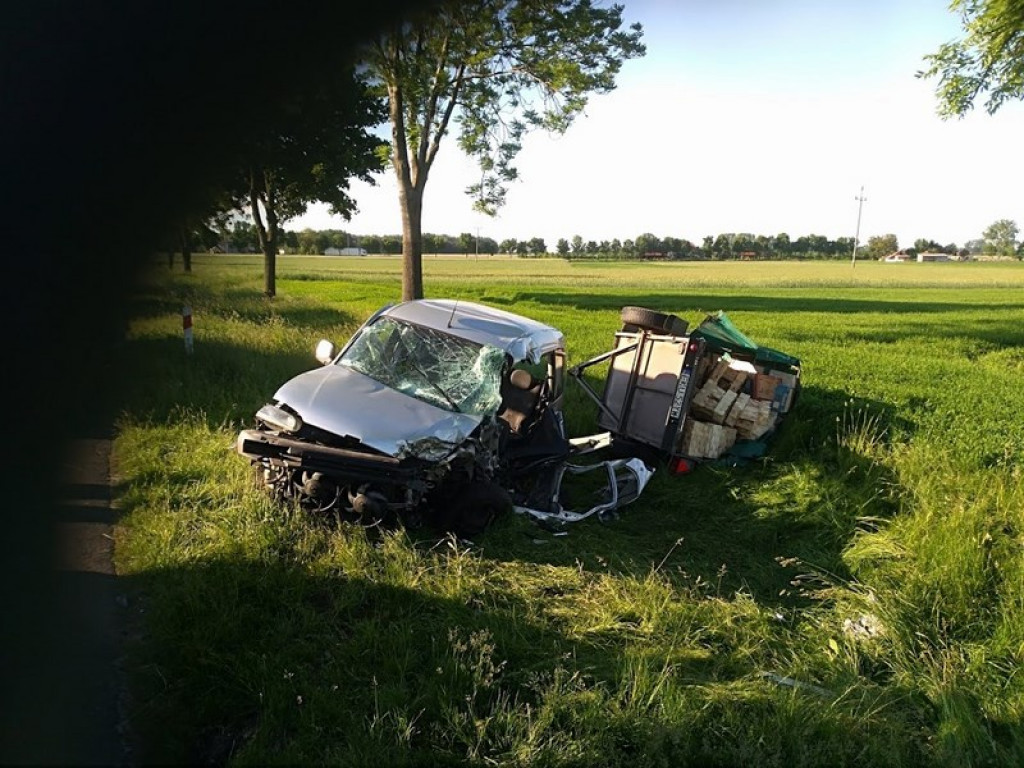 Dwie osoby ranne w wypadku w Wyborowie