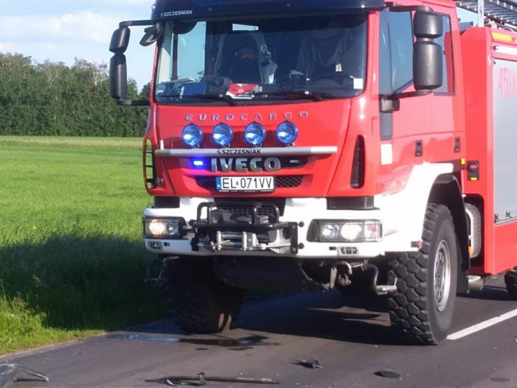 Dwie osoby ranne w wypadku w Wyborowie