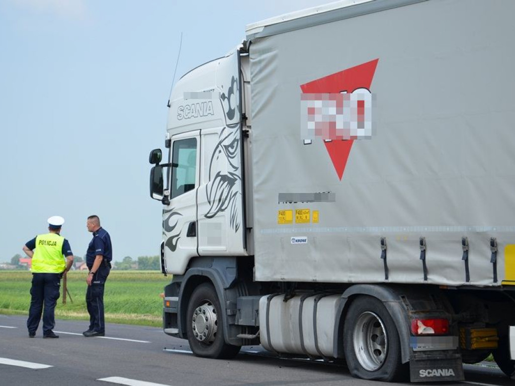 Policyjna obława za TIR-em. Padły strzały!