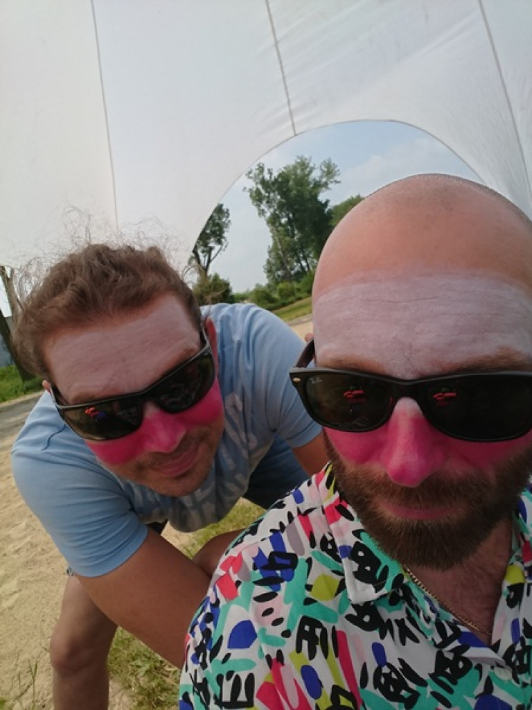 Udany Dzień Dziecka w Kajaku na plaży nad Bzurą