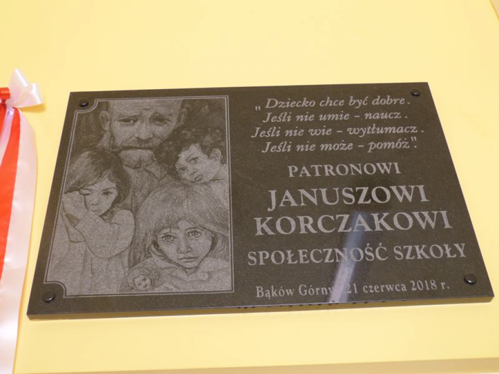 Szkoła Podstawowa w Bąkowie ma już patrona: Janusza Korczaka