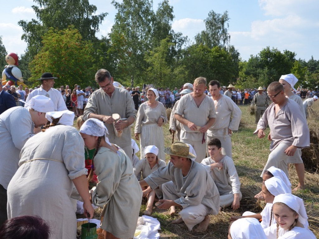 Żniwa i folklor w skansenie w Maurzycach