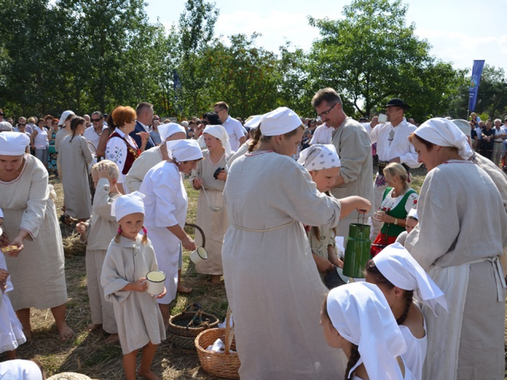 Żniwa i folklor w skansenie w Maurzycach